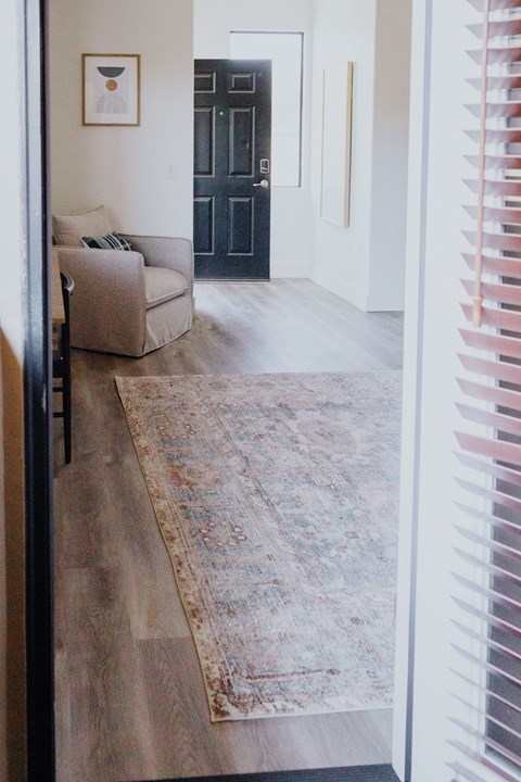 Floor plan for 1 bed, 1 bath, 800 sqft